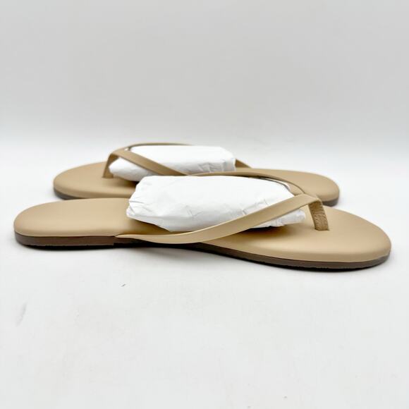 TKEES Womens Foundation Matte Sandals US 7 M Nude Cowhide Leather NWOB - Picture 4 of 12